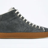 EARTH FUR | Gris foncé - Mid Top - Femmes