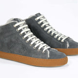EARTH FUR | Gris foncé - Mid Top - Femmes