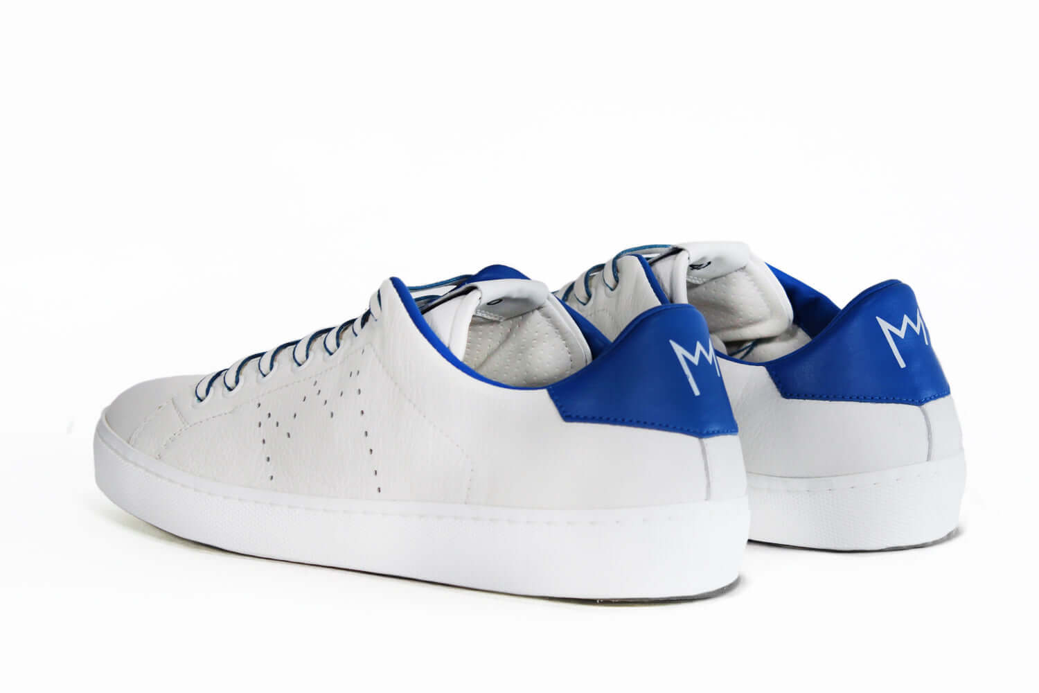 Men's LC06 blue white leather low-top - Main Image
