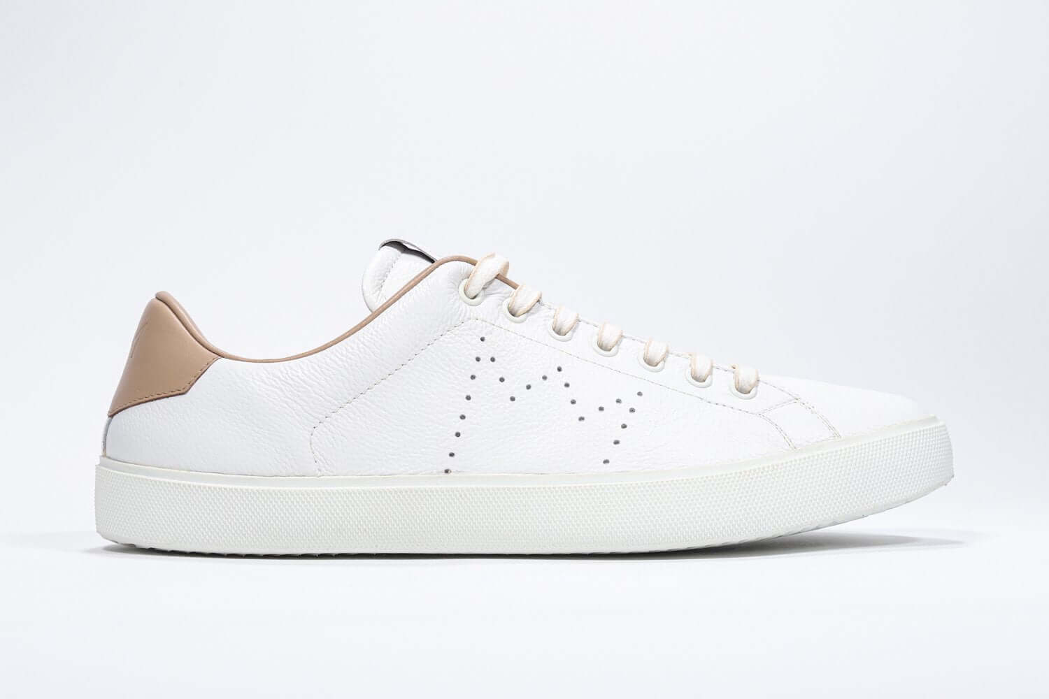 Leather Crown LC06 | Cuoio & Bianche - Basse - Uomo