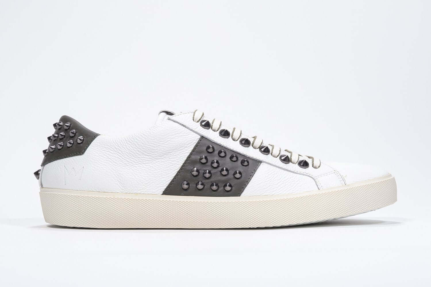 Leather Crown STUDLIGHT | Bianco e verde - BASSE - Uomo